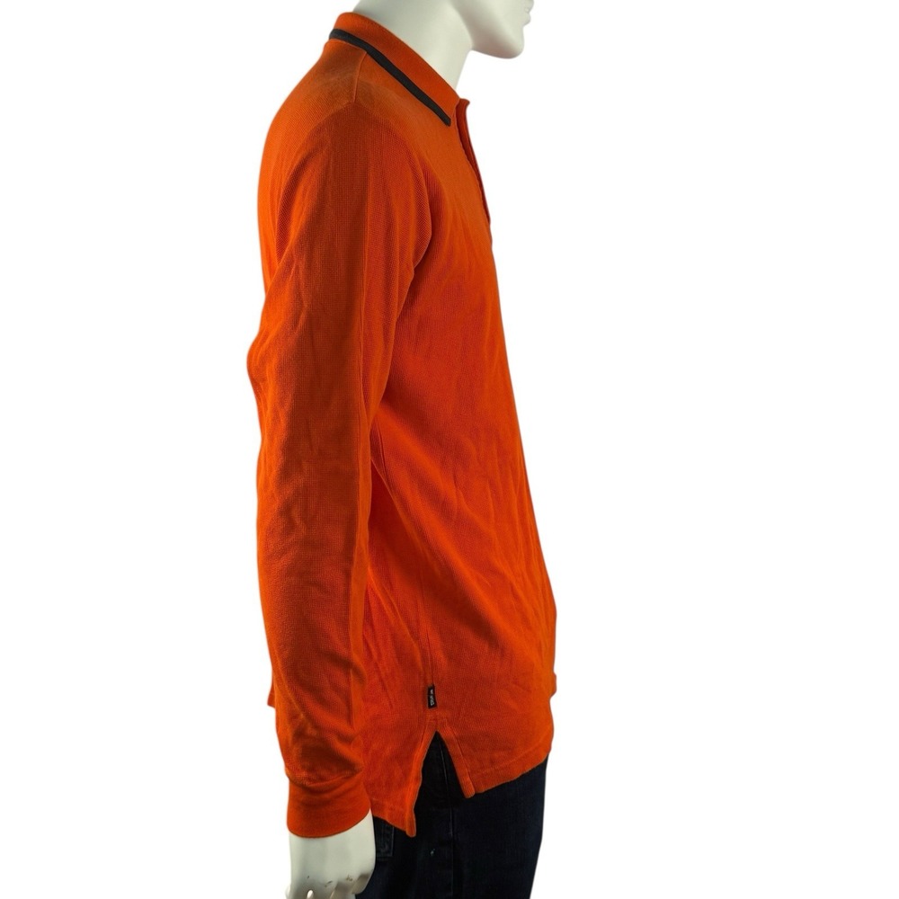 VTG Polo Sport Ralph Lauren Long Sleeve Polo/Rugby Shirt Orange Size‎ Medium - Picture 2 of 7